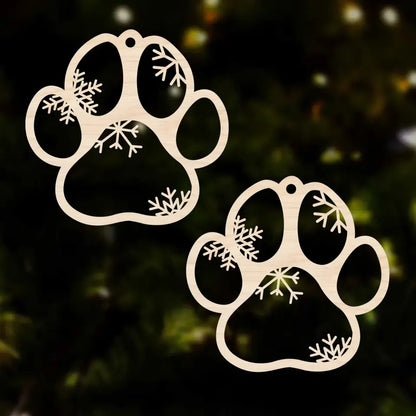 Custom Wooden Paw & Angel Wings Design - Unique Gift for Dog & Cat Lovers