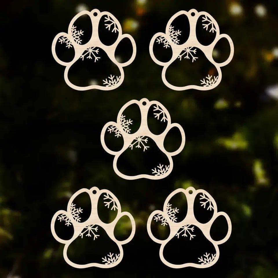 Custom Wooden Paw & Angel Wings Design - Unique Gift for Dog & Cat Lovers