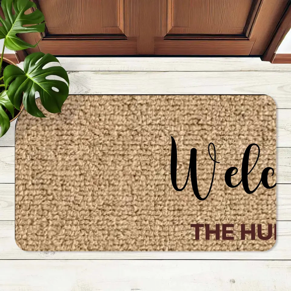 Welcome To Our Home - Personalized Pet Welcome Mat