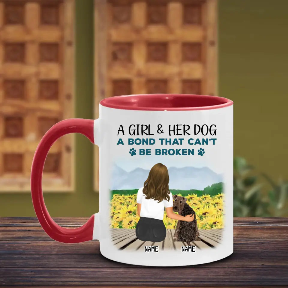 An Unbreakable Bond - Gift for Dog Parents, Personalized Dog Mug