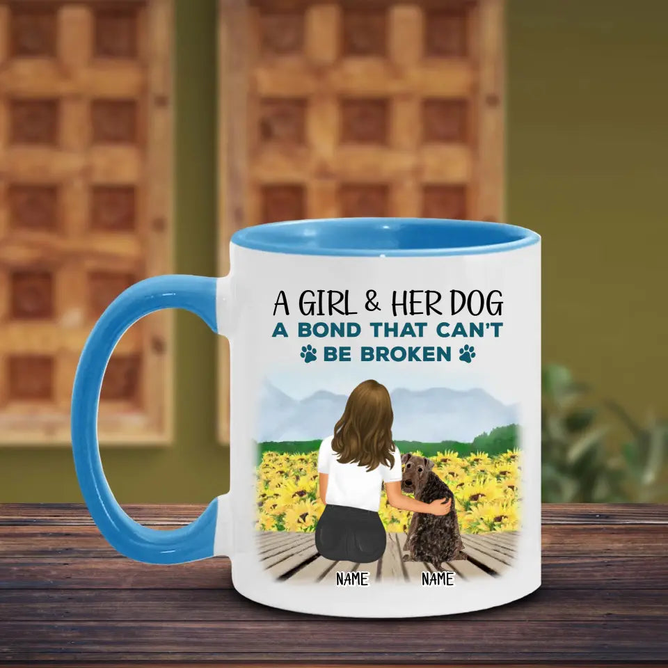 An Unbreakable Bond - Gift for Dog Parents, Personalized Dog Mug