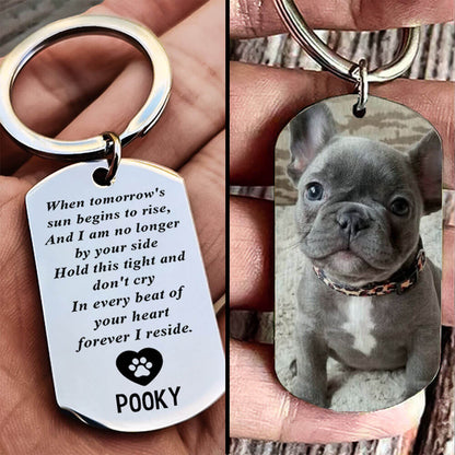 Personalized Memorial Dog Keychain - Gift For Loss Of Dog, Cat or Person