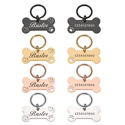 Personalized Engraved Pet ID Tag