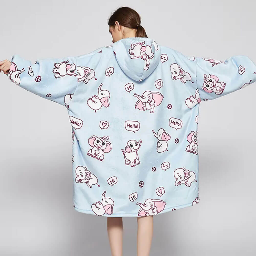 Oversized Custom Dog Blanket Hoodie - Gift for Dog Lovers